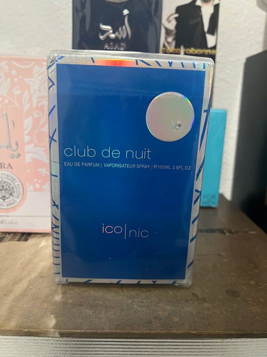 Club Nuit Untold for Men Eau de Parfum Spray, 3.6 OZ (Blue Iconic for Men)